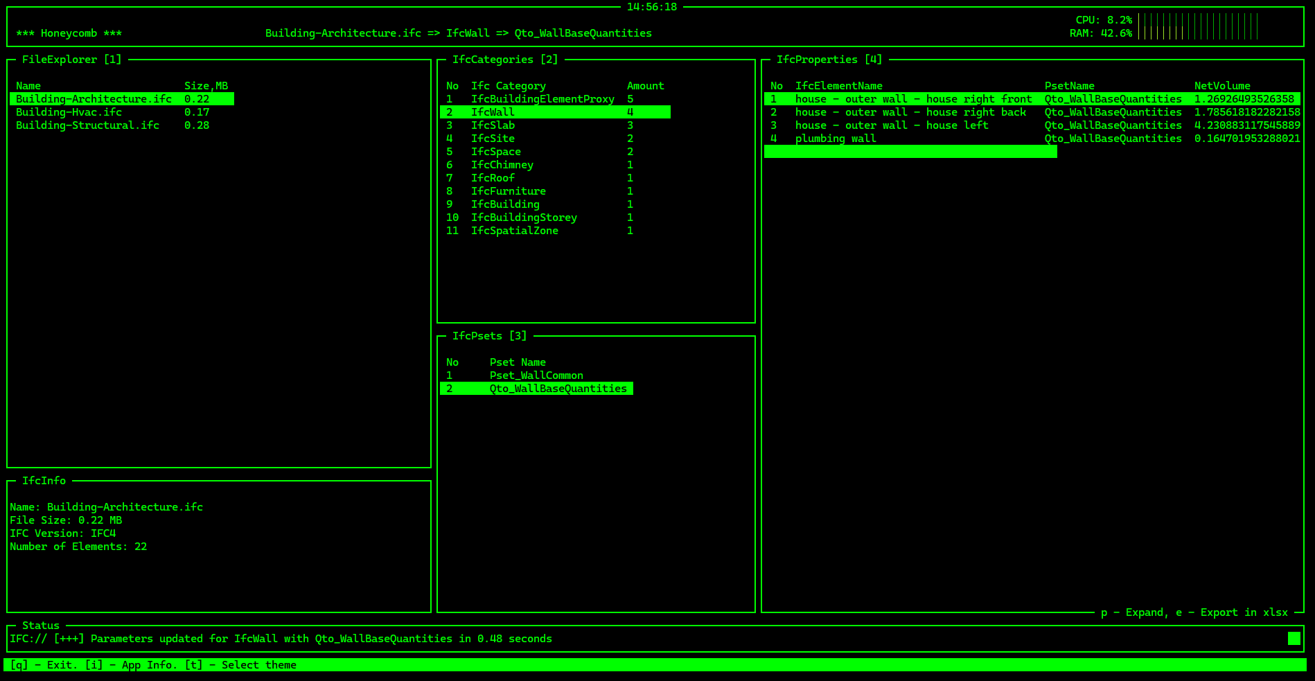 Clean terminal interface with themes